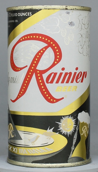 Rainier Beer Flat Top Can