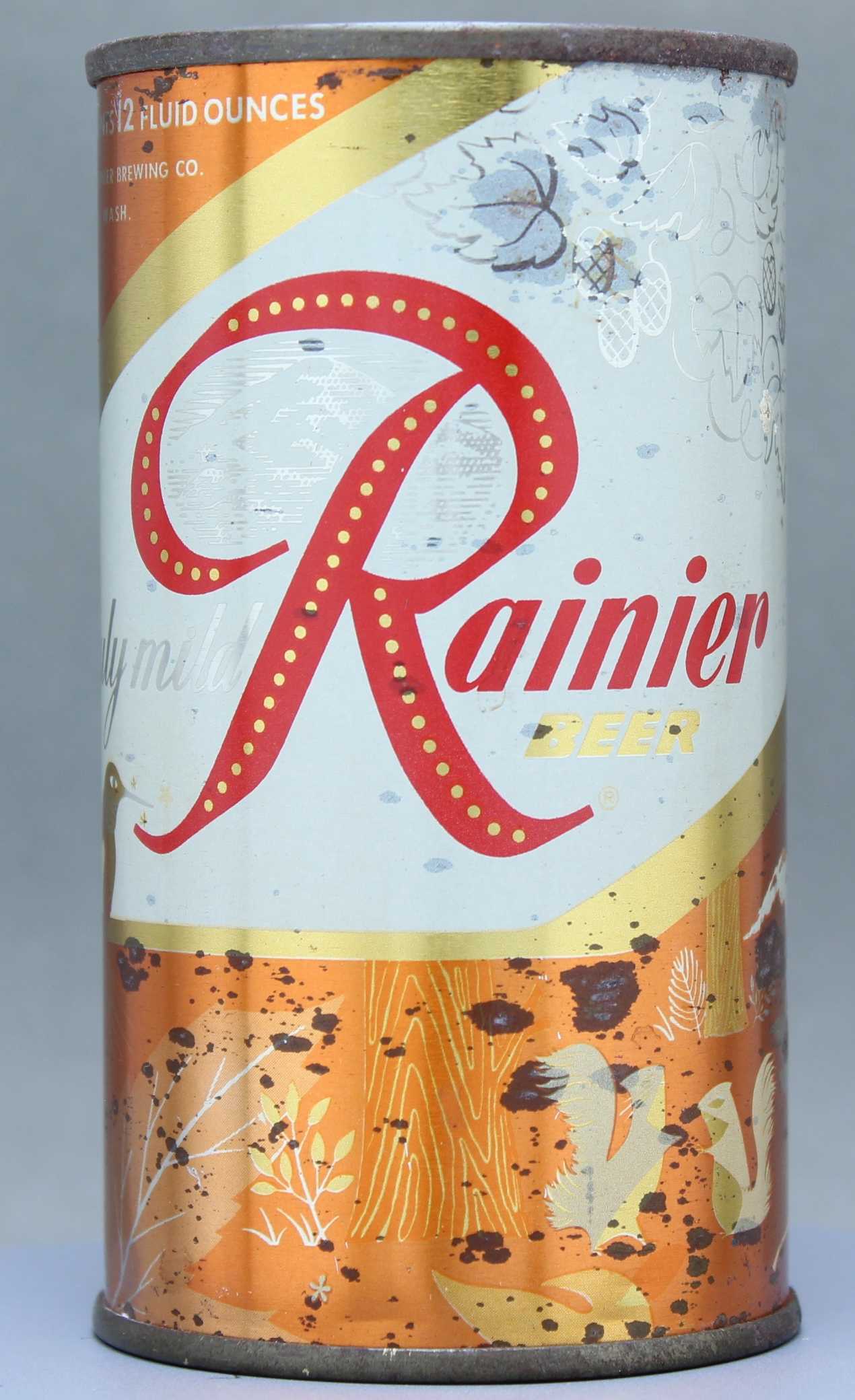 Rainier Beer Flat Top Can