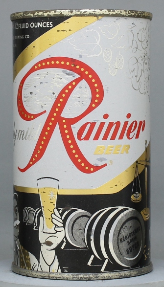 Rainier Beer Flat Top Can