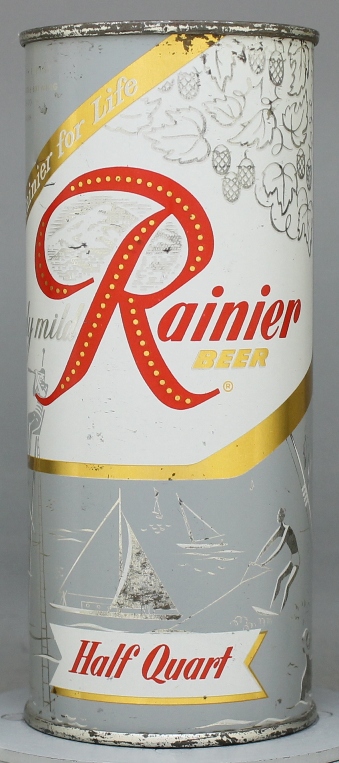 Rainier Beer Flat Top Can