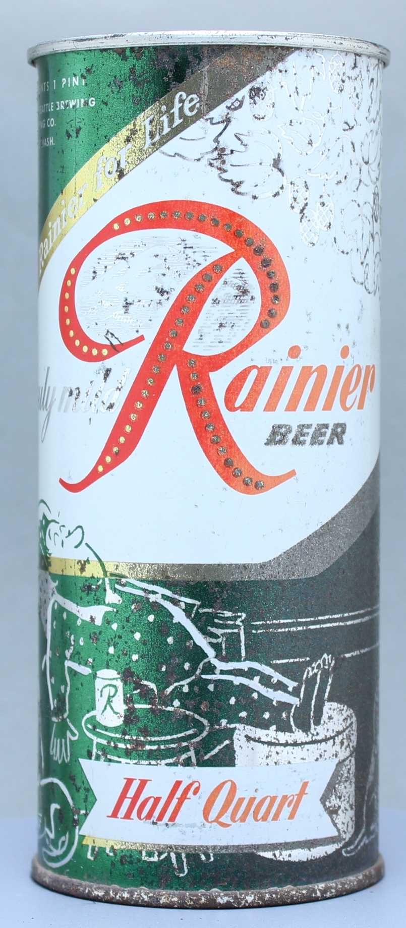 Rainier Beer Flat Top Can