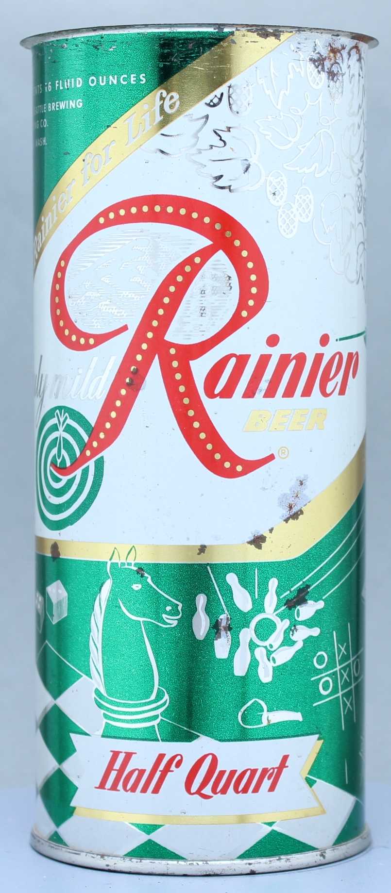 Rainier Beer Flat Top Can