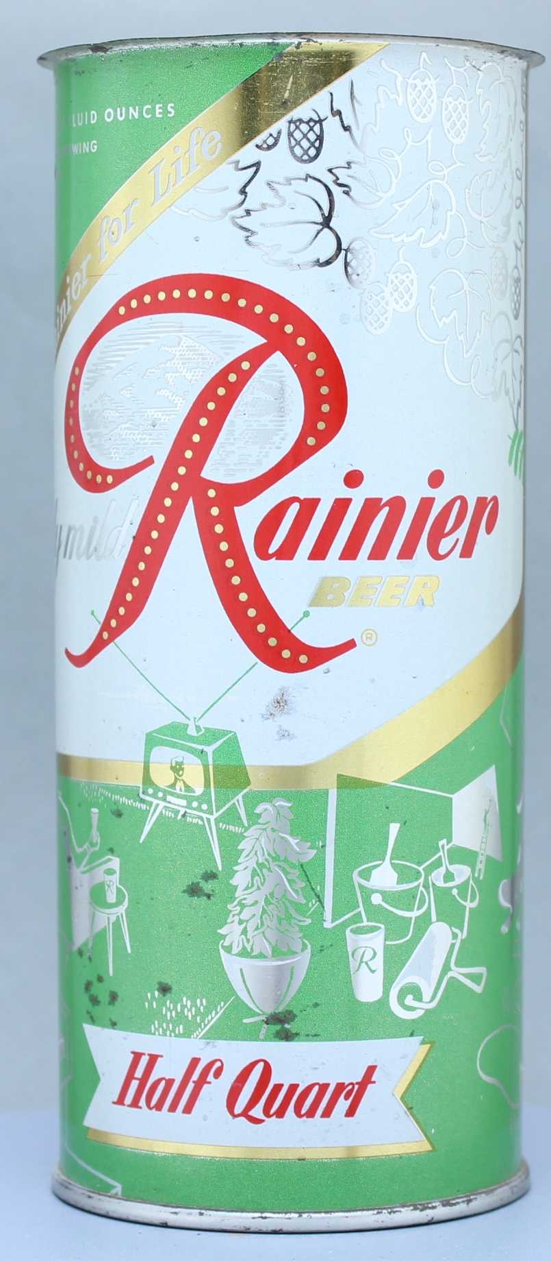 Rainier Beer Flat Top Can