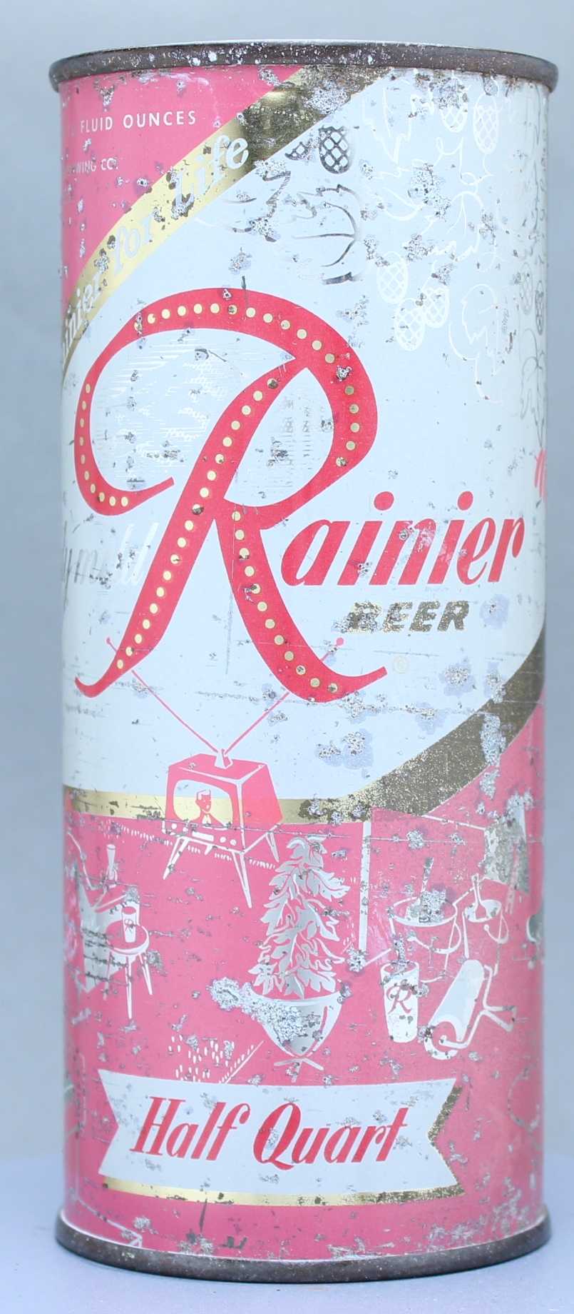 Rainier Beer Flat Top Can