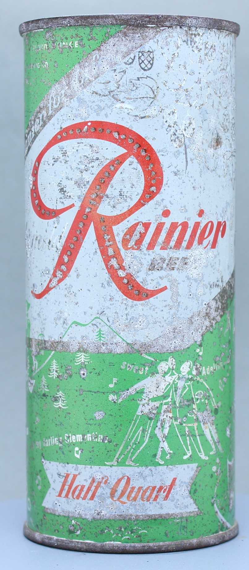 Rainier Beer Flat Top Can