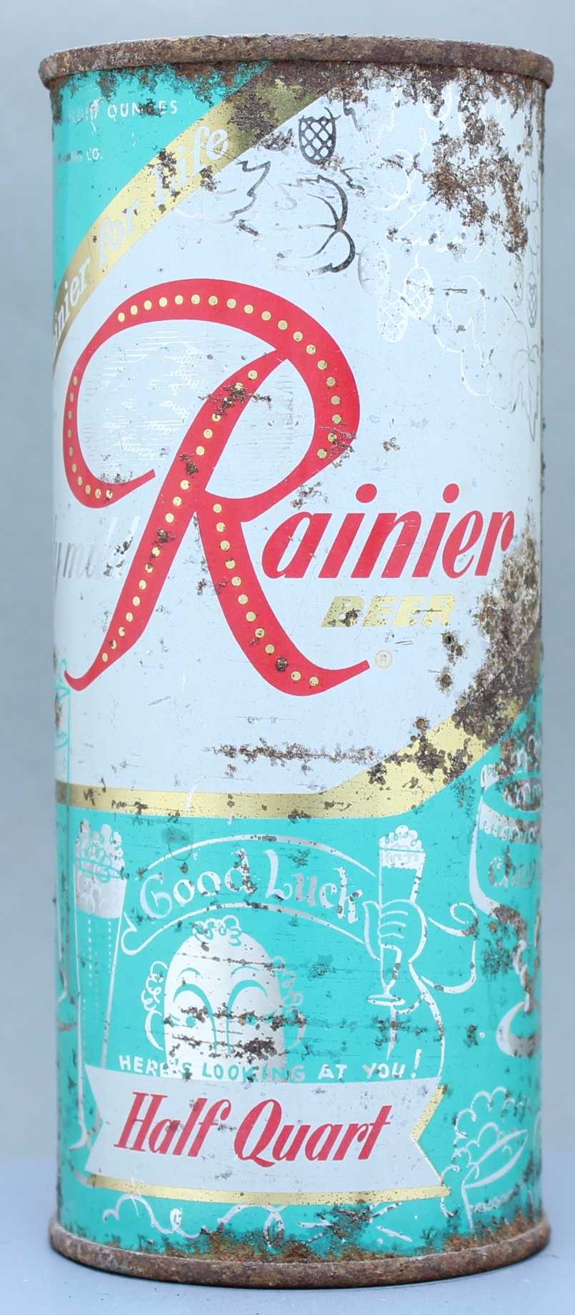 Rainier Beer Flat Top Can