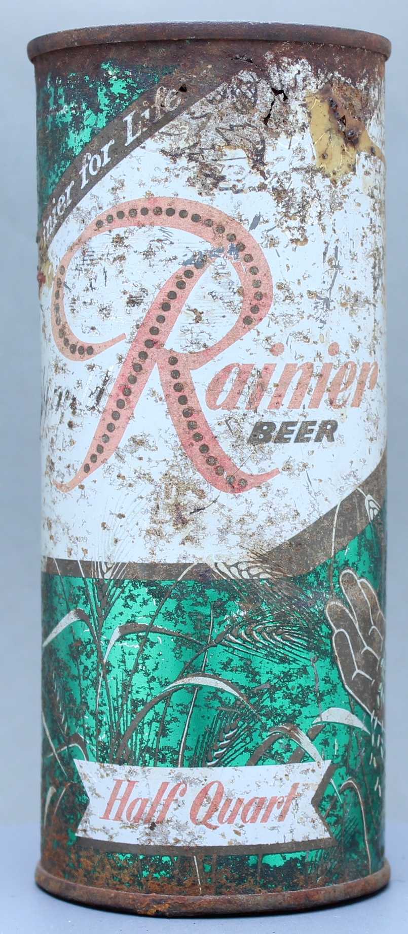 Rainier Beer Flat Top Can