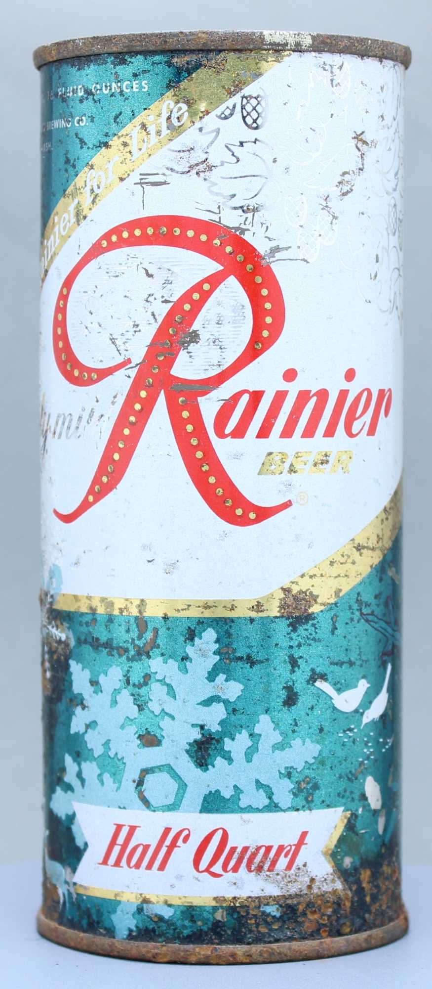 Rainier Beer Flat Top Can