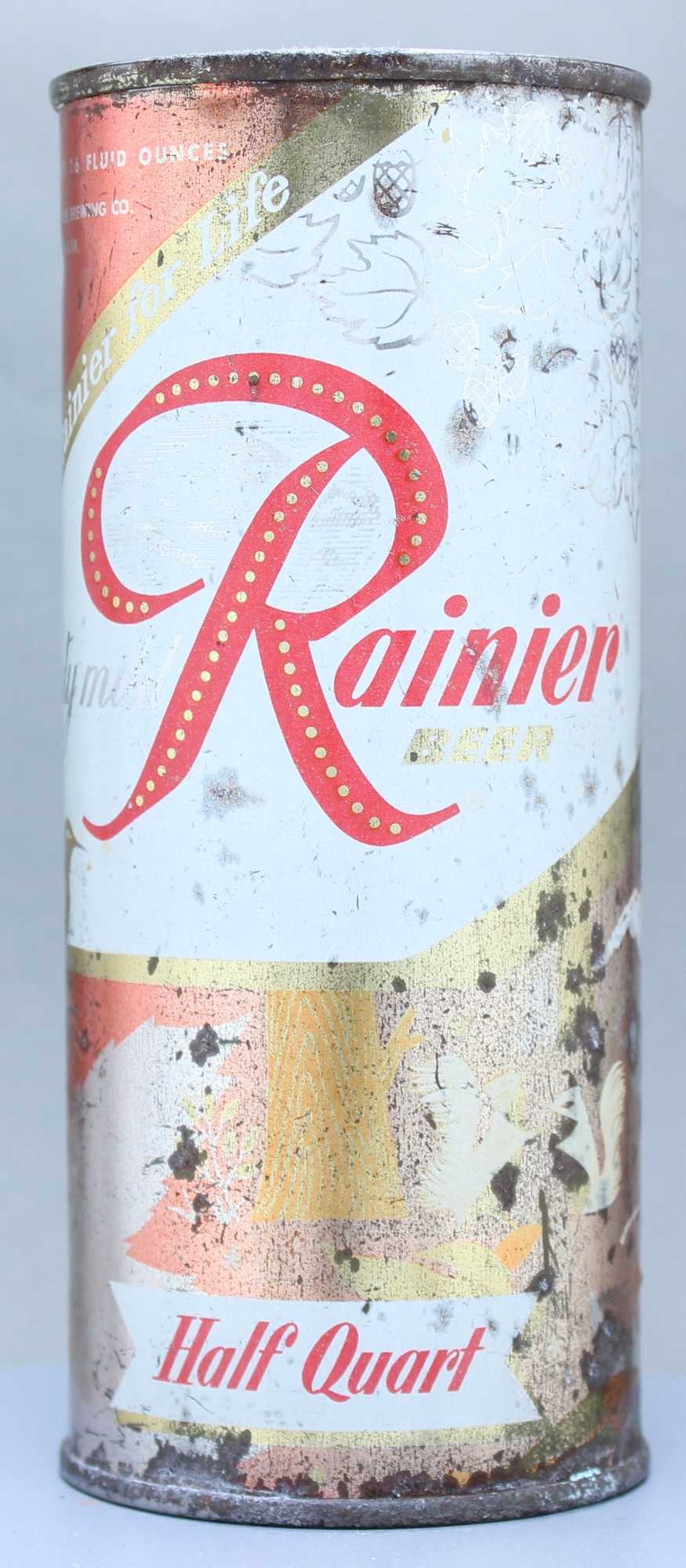 Rainier Beer Flat Top Can