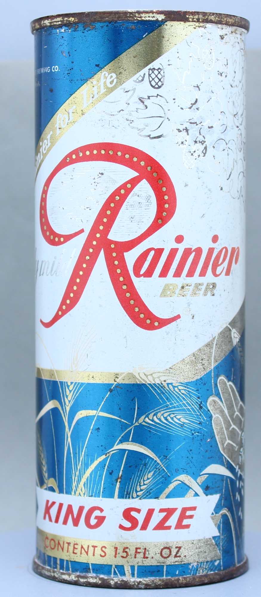 Rainier Beer Flat Top Can