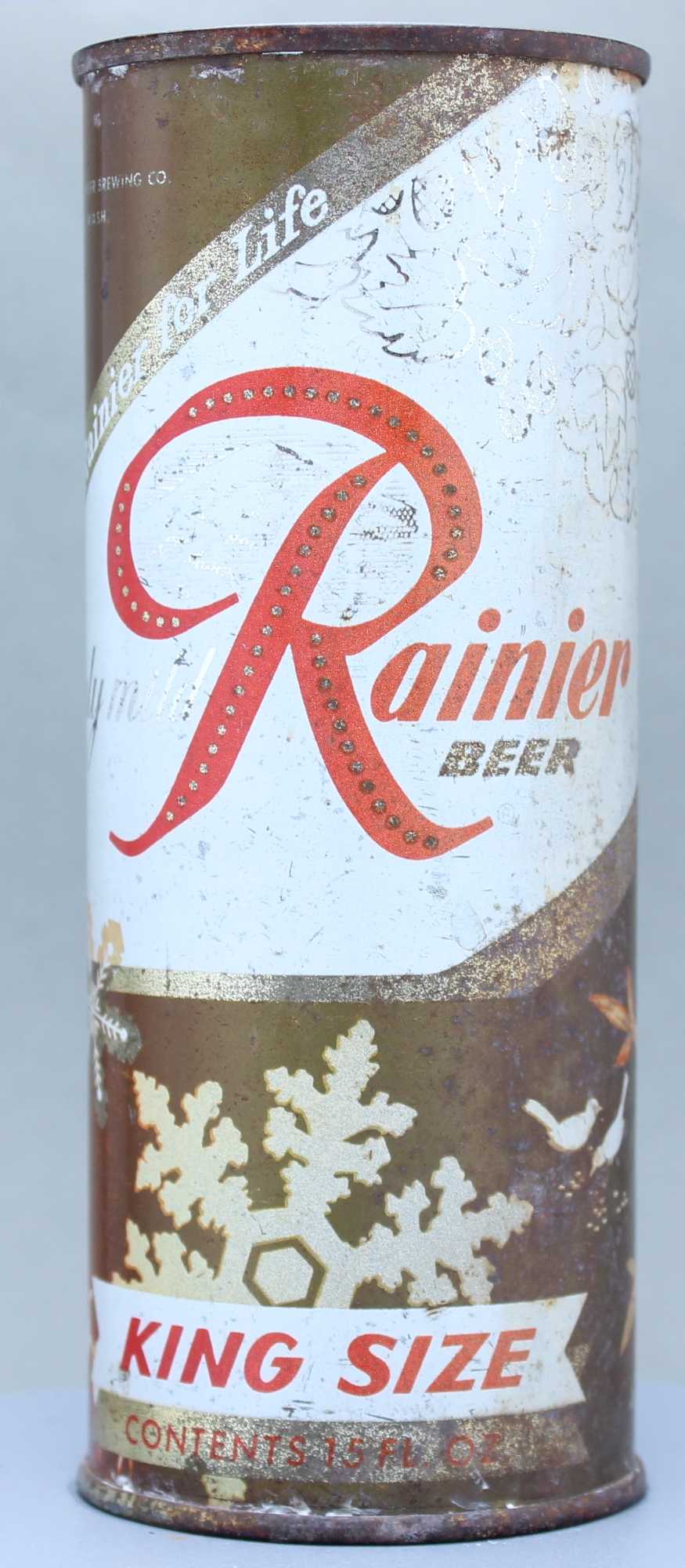 Rainier Beer Flat Top Can