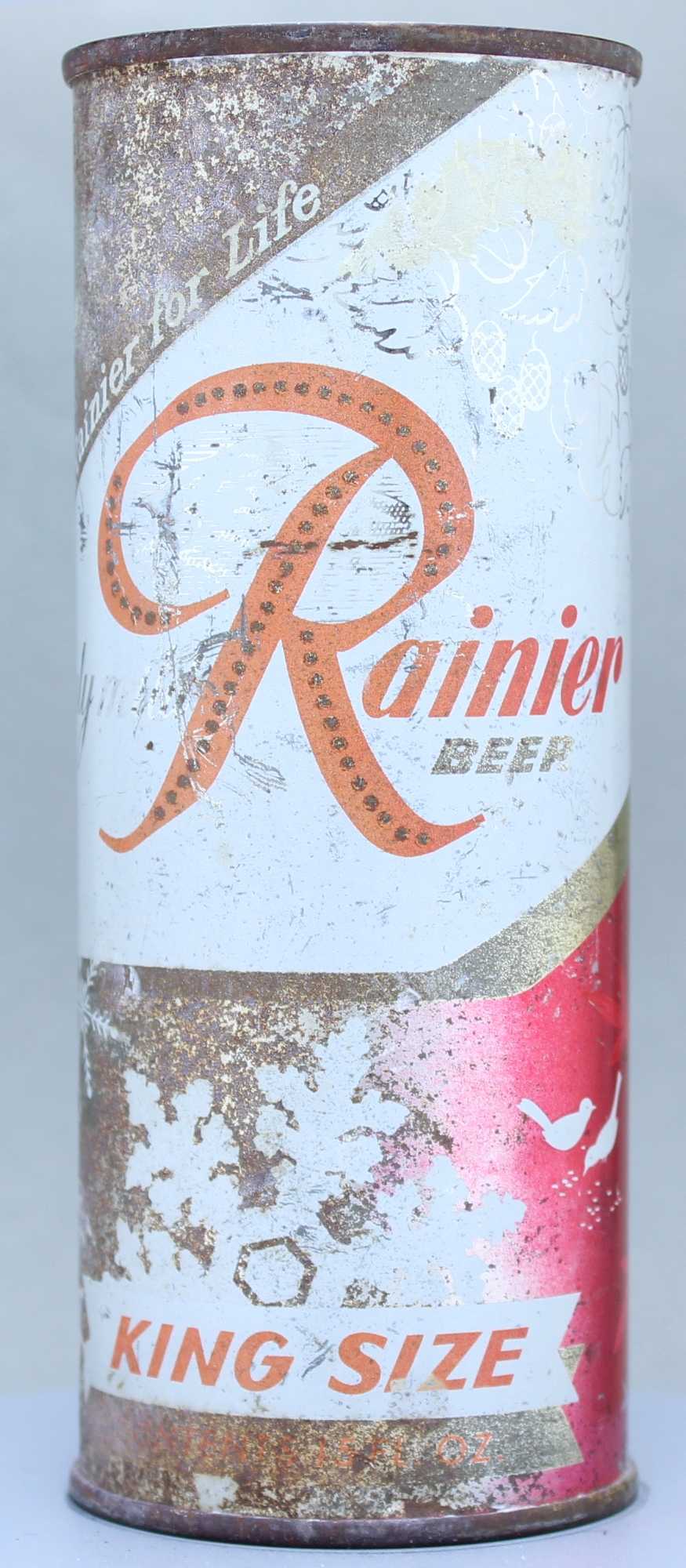 Rainier Beer Flat Top Can
