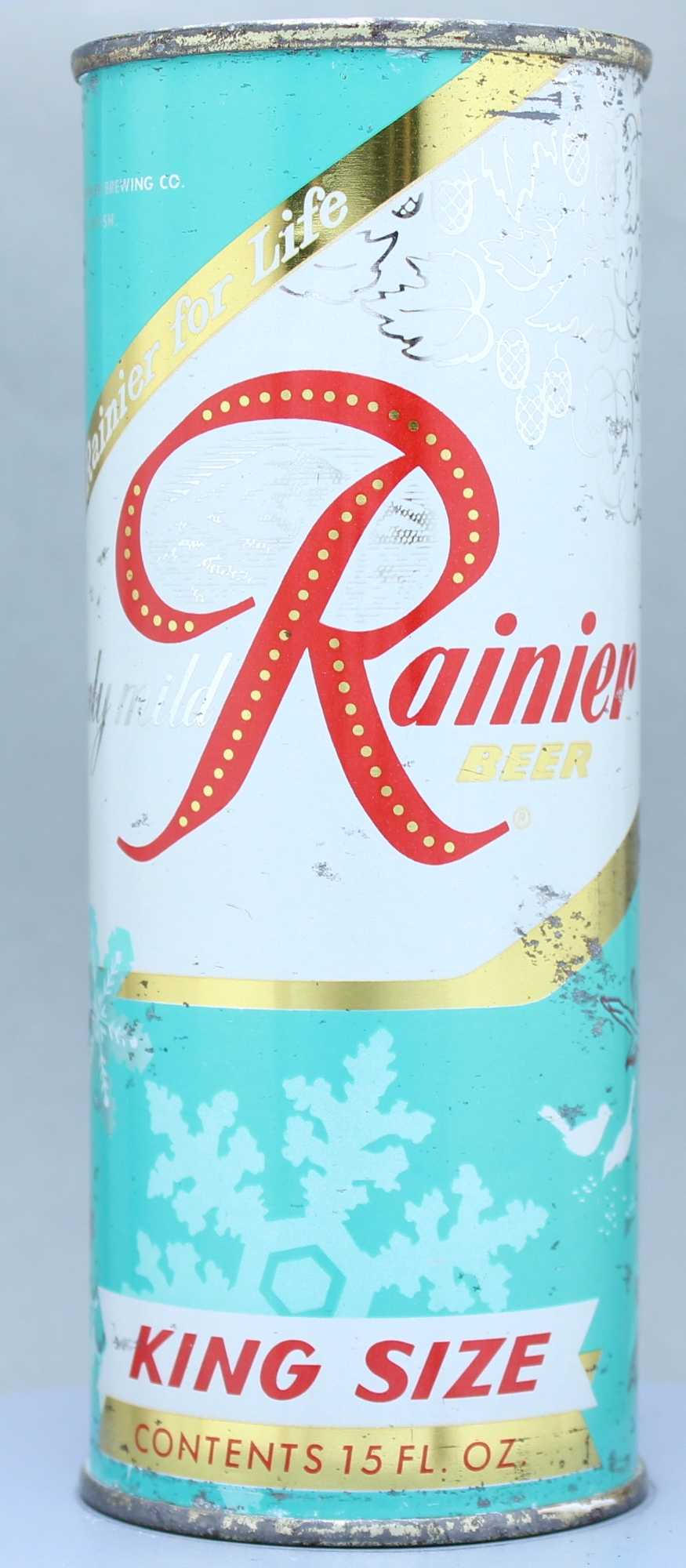 Rainier Beer Flat Top Can