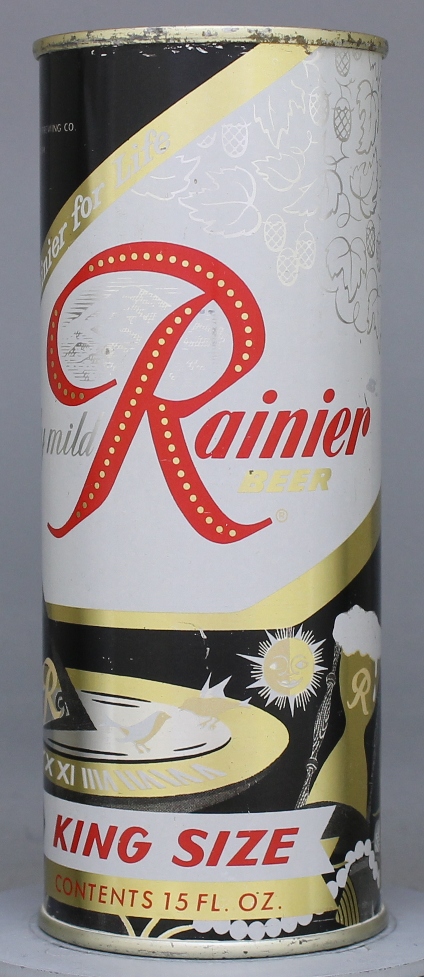 Rainier Beer Flat Top Can