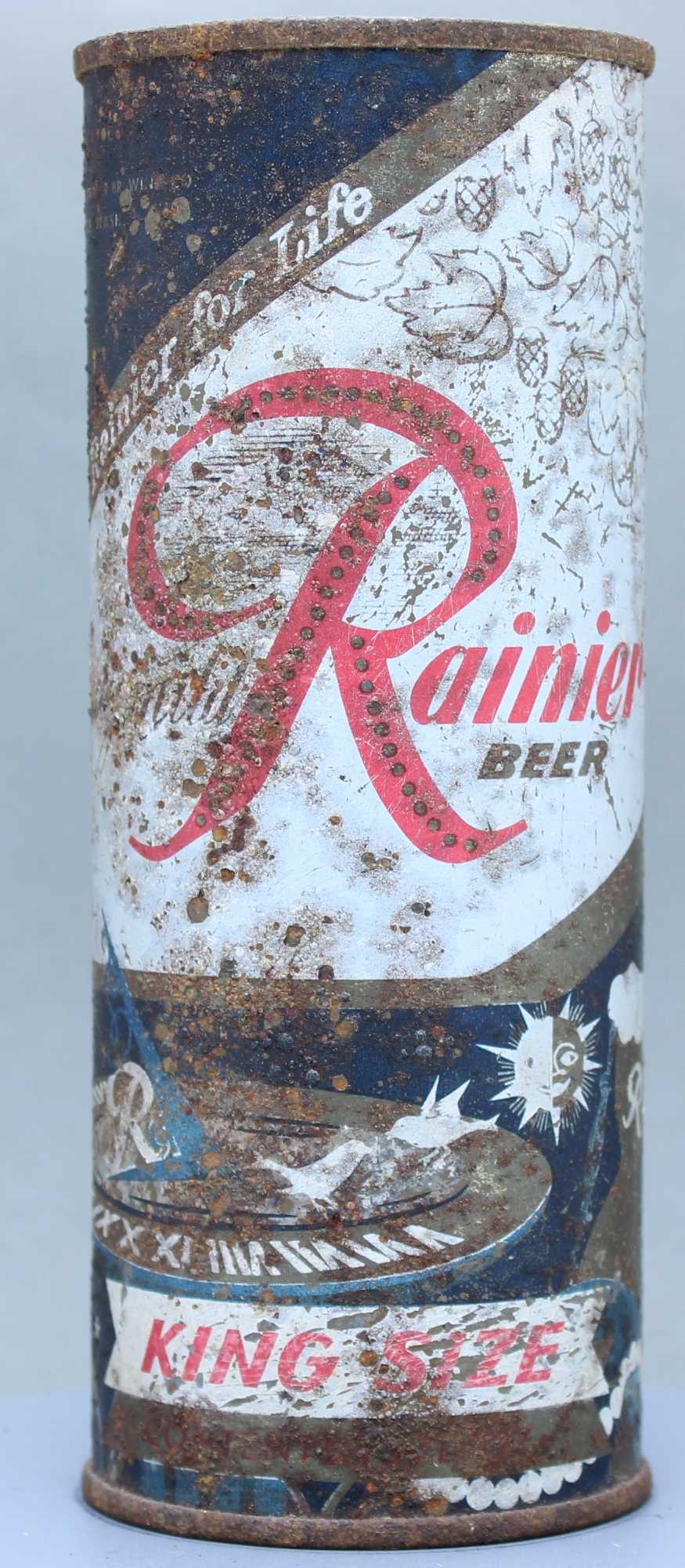 Rainier Beer Flat Top Can