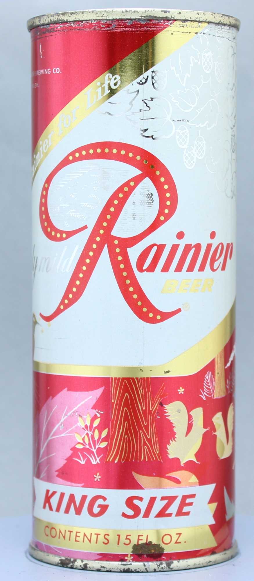 Rainier Beer Flat Top Can
