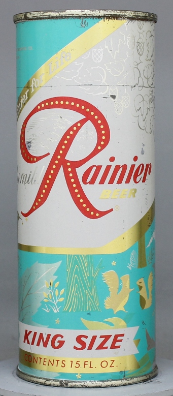 Rainier Beer Flat Top Can