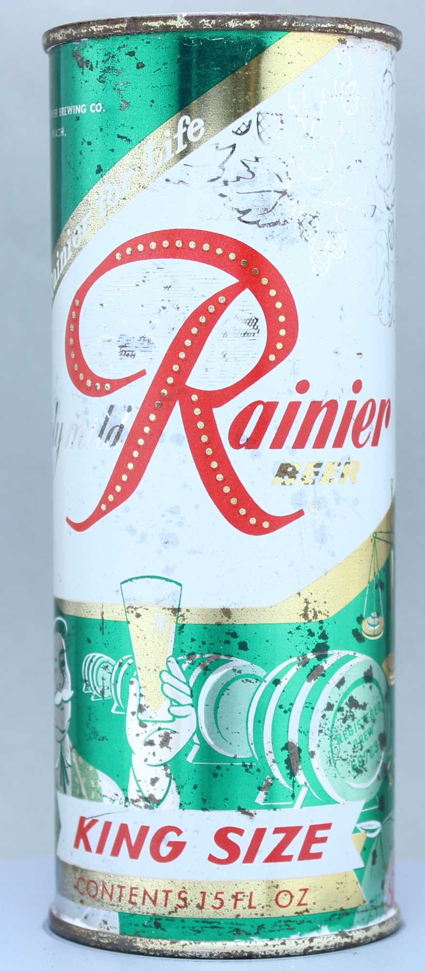 Rainier Beer Flat Top Can