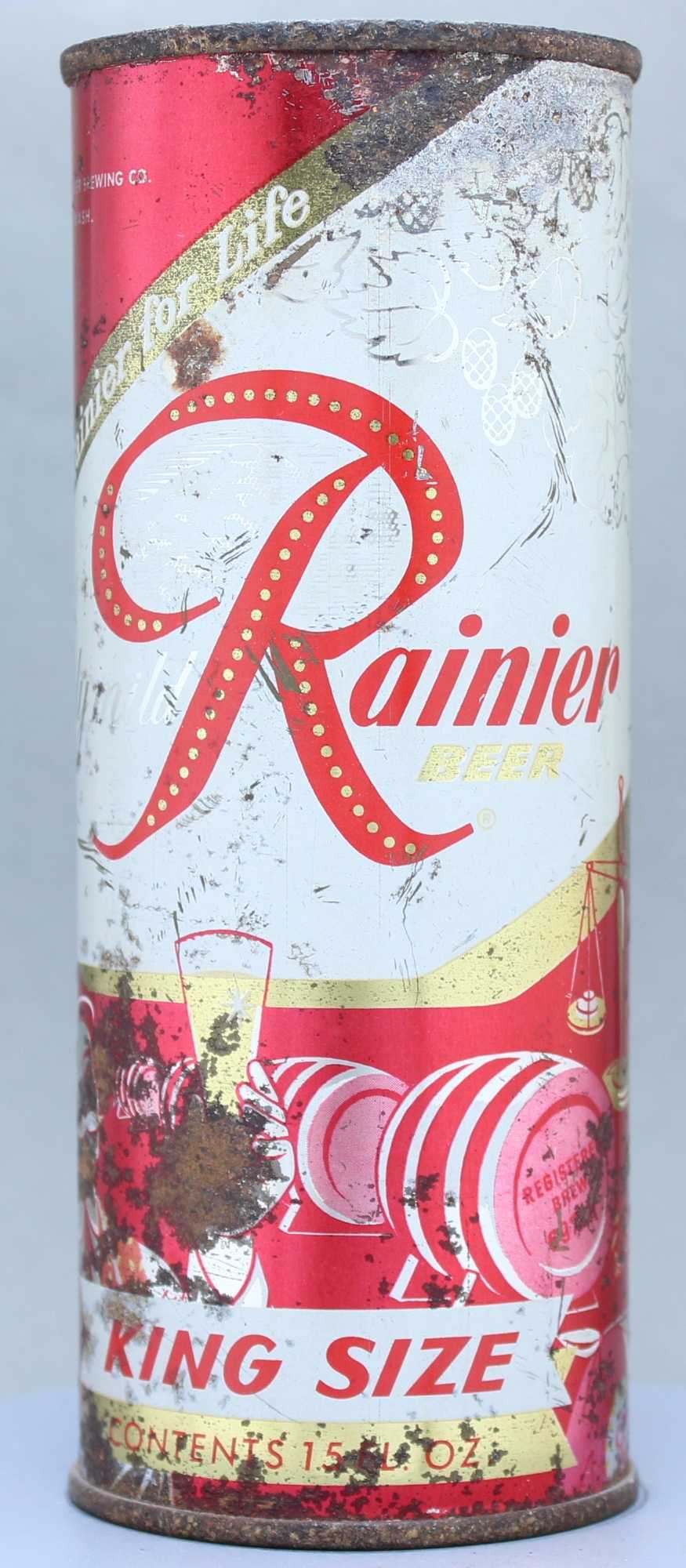 Rainier Beer Flat Top Can