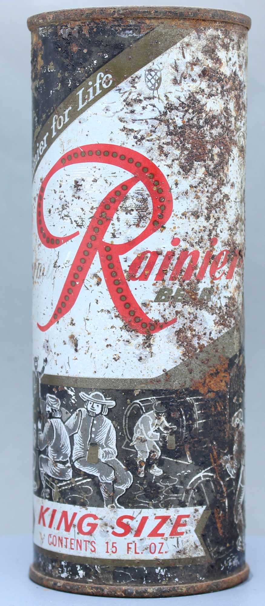 Rainier Beer Flat Top Can
