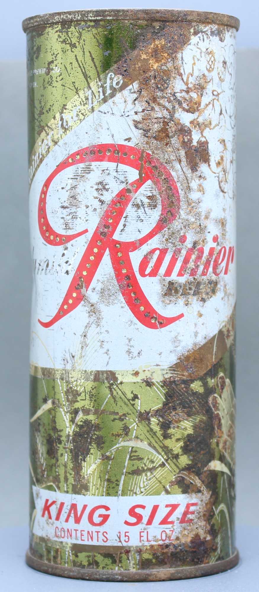Rainier Beer Flat Top Can