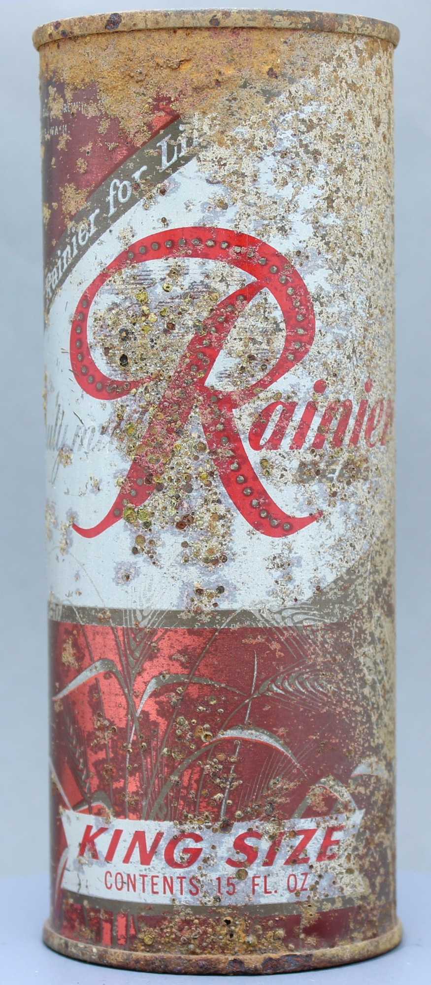 Rainier Beer Flat Top Can