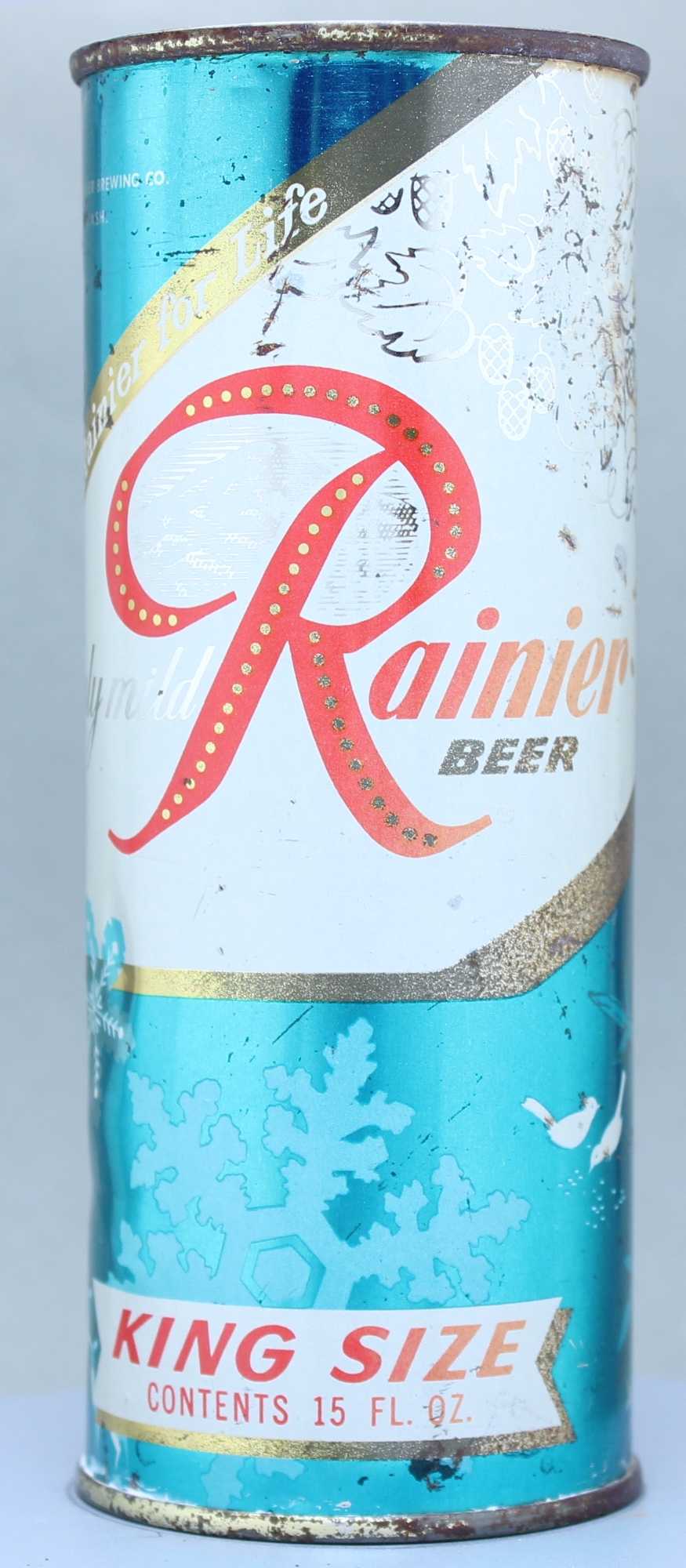 Rainier Beer Flat Top Can