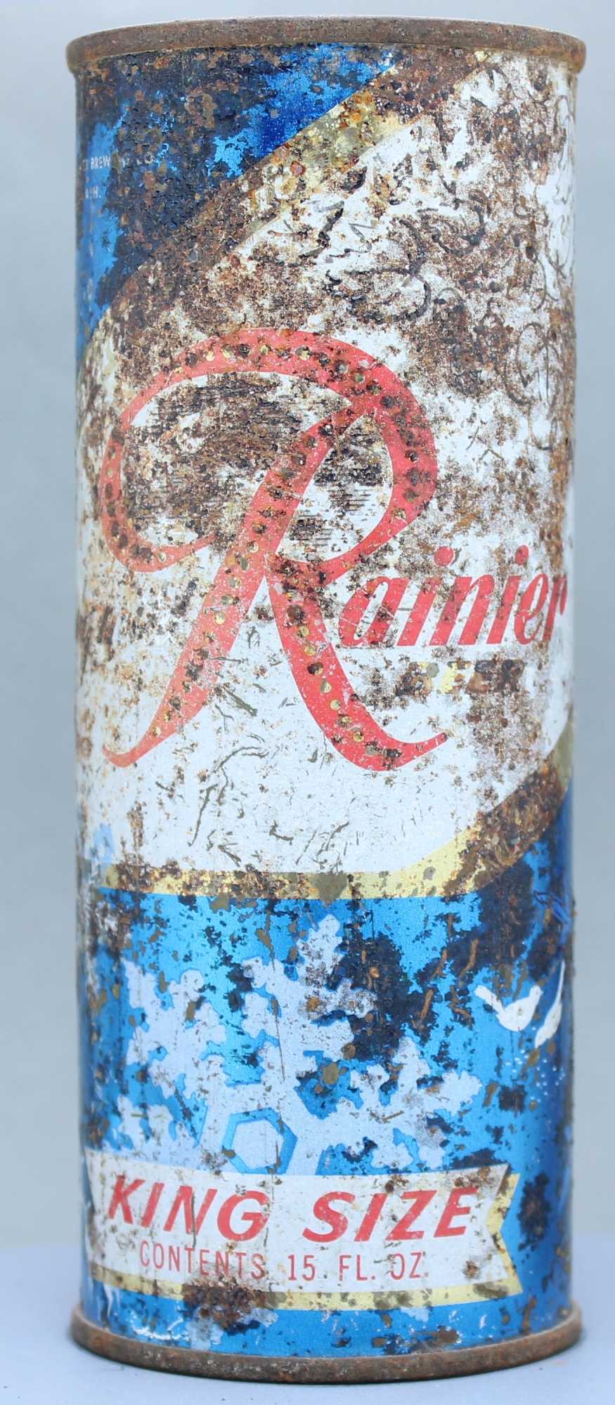 Rainier Beer Flat Top Can