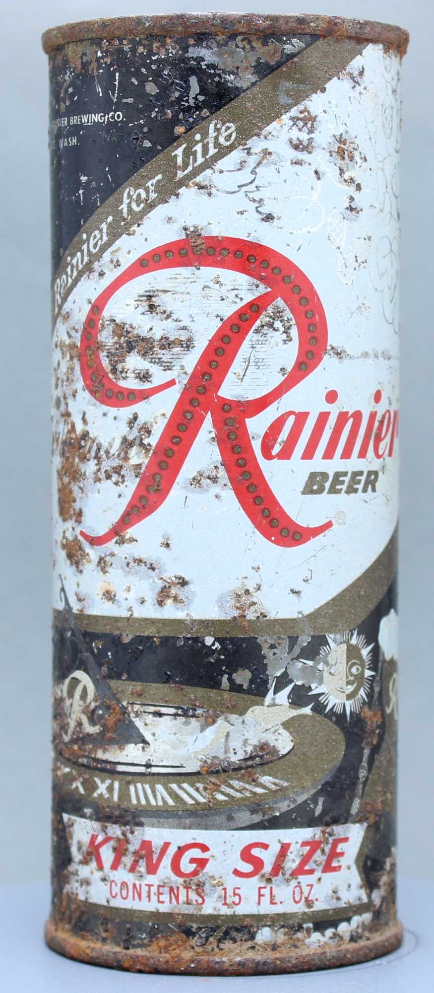 Rainier Beer Flat Top Can