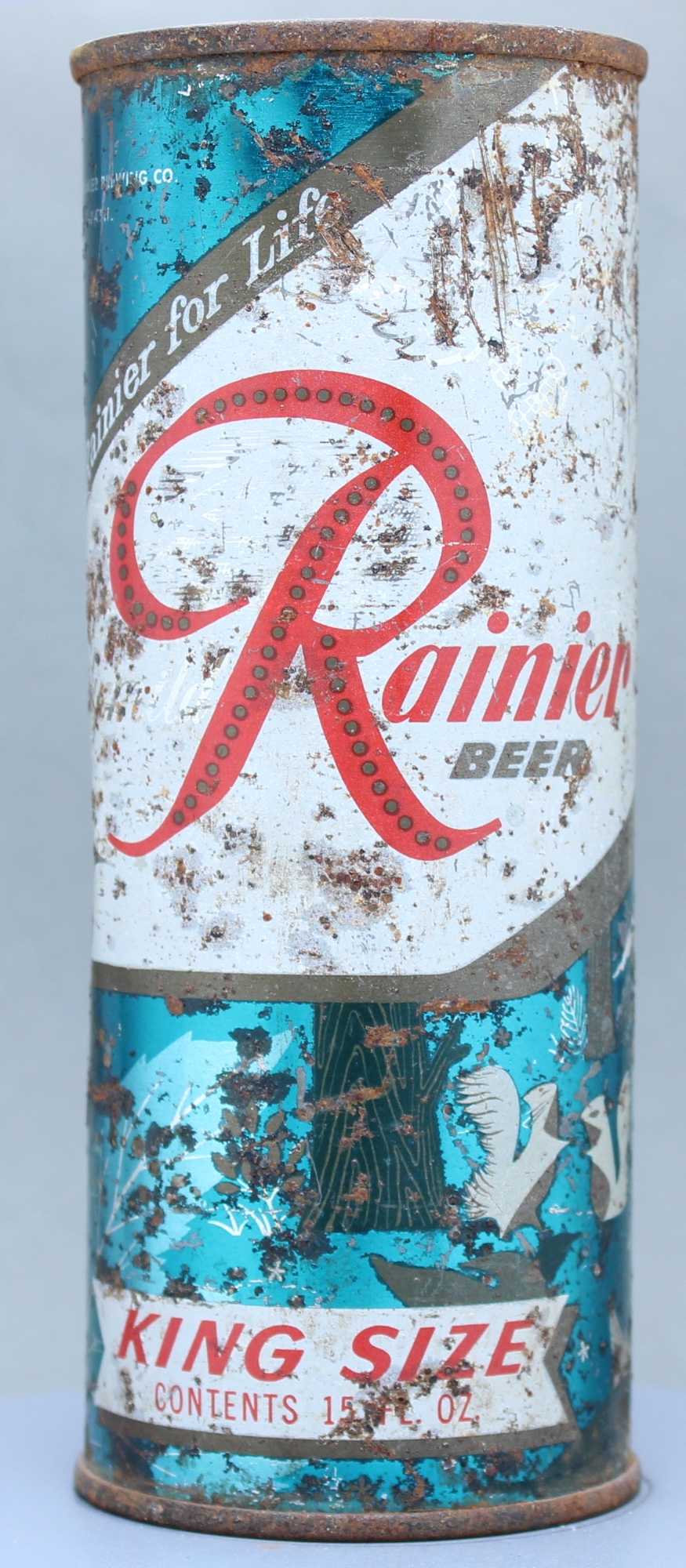 Rainier Beer Flat Top Can