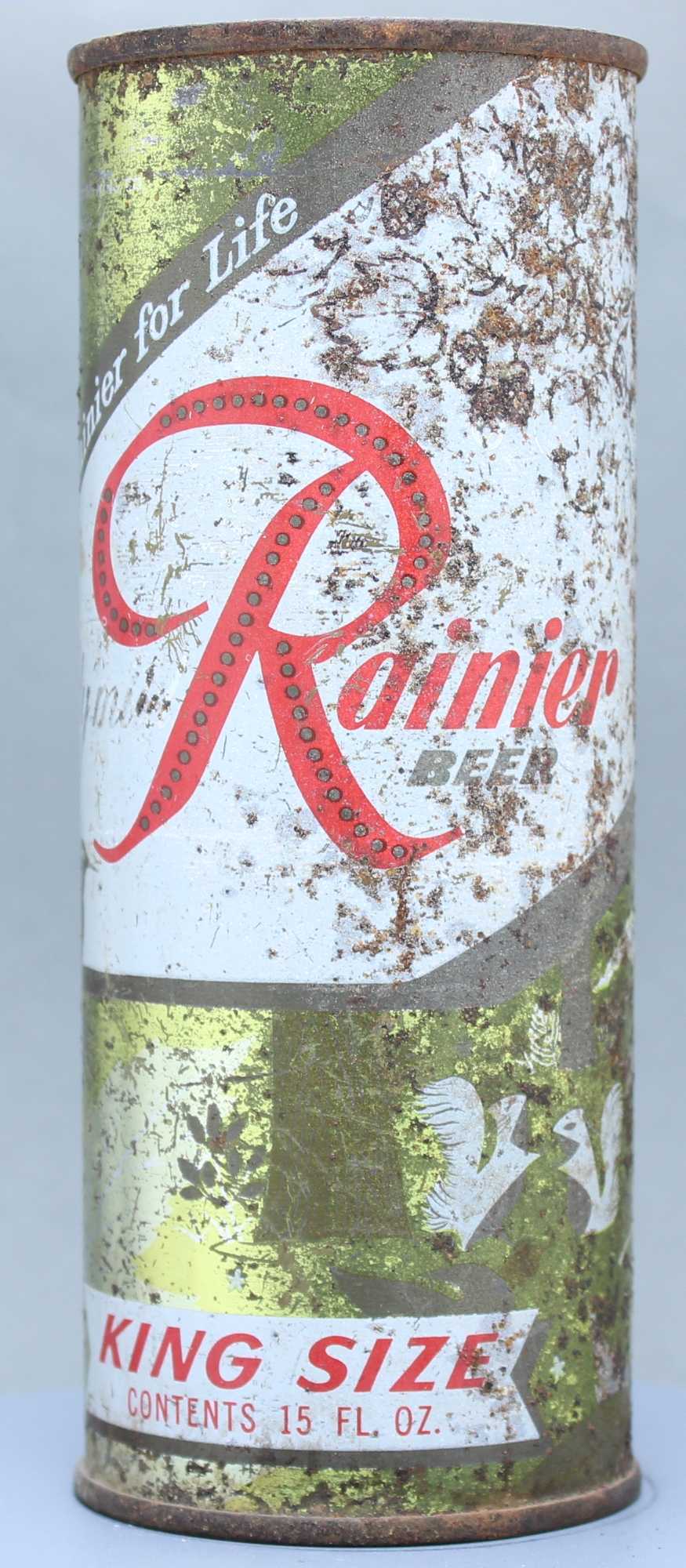 Rainier Beer Flat Top Can
