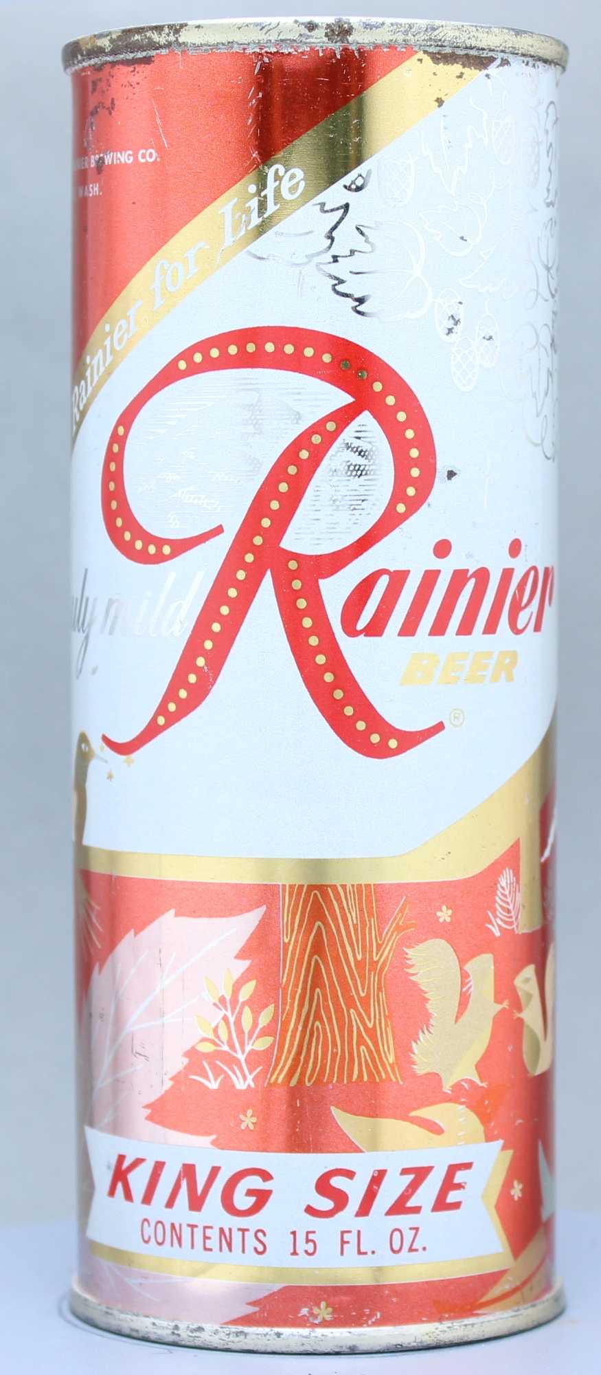 Rainier Beer Flat Top Can