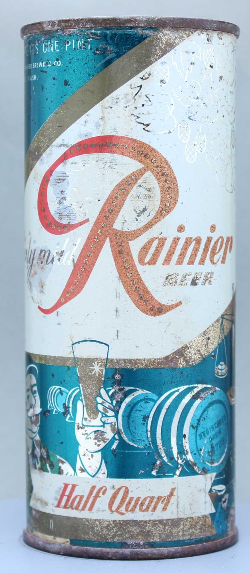 Rainier Beer Flat Top Can