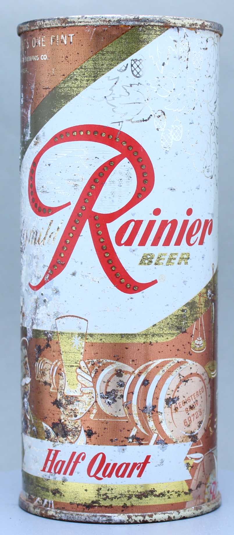 Rainier Beer Flat Top Can